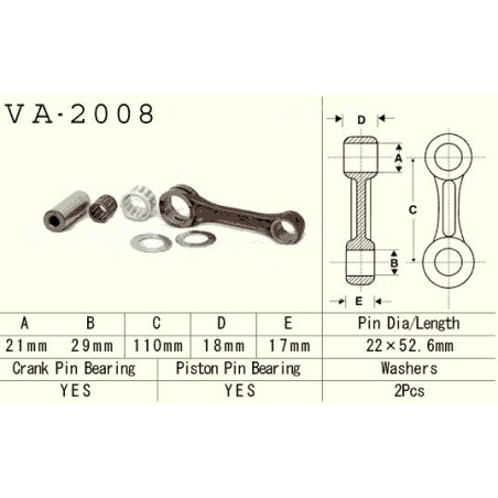 VESRAH Shortcut yamaha yfm 350 (yfm350) banshee '87 -'06 (VA2008) (Made in Japan)