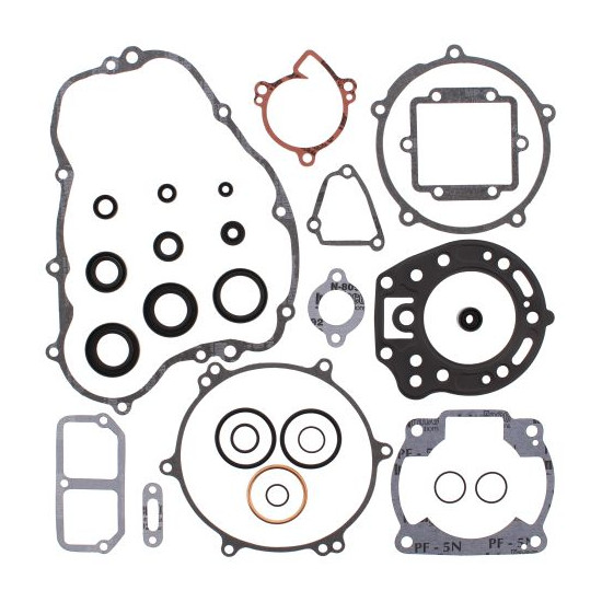 WINDEROSA (VERTEX) engine gasket set with oil seals KAWASAKI KDX200 89-94