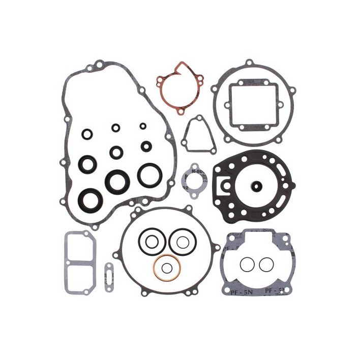 WINDEROSA (VERTEX) engine gasket set with oil seals KAWASAKI KDX200 89-94