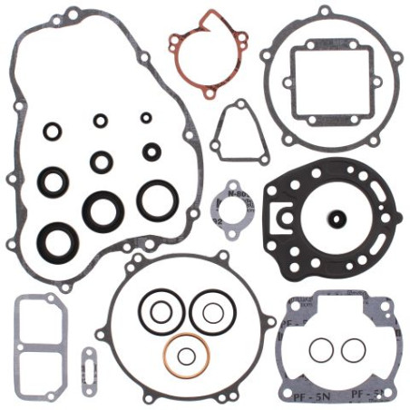 WINDEROSA (VERTEX) engine gasket set with oil seals KAWASAKI KDX200 89-94