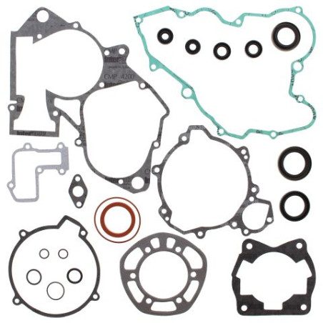 WINDEROSA (VERTEX) engine gasket set with oil seals KTM EXC 125 '93-'97, SX 125 '93-'97 (SX125, EXC125)