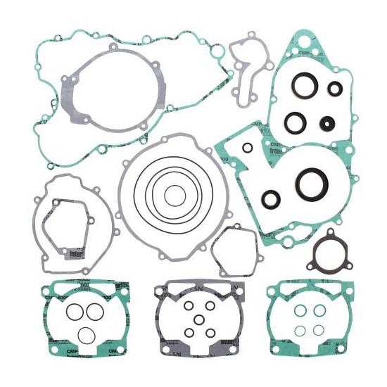 WINDEROSA (VERTEX) engine gasket set with oil seals KTM EXC 360 96-97, EXC 380 98-02, MXC 360 96-97, MXC 380 98-01,