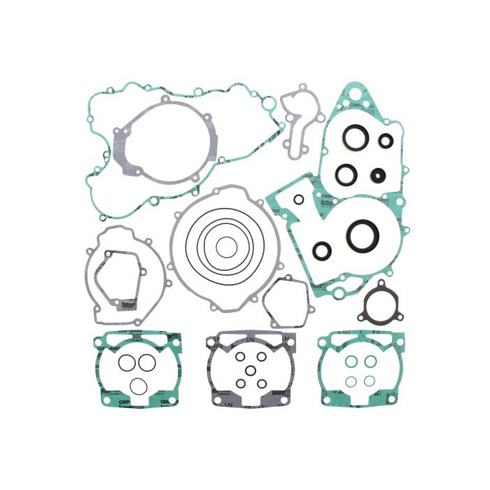 WINDEROSA (VERTEX) engine gasket set with oil seals KTM EXC 360 96-97, EXC 380 98-02, MXC 360 96-97, MXC 380 98-01,