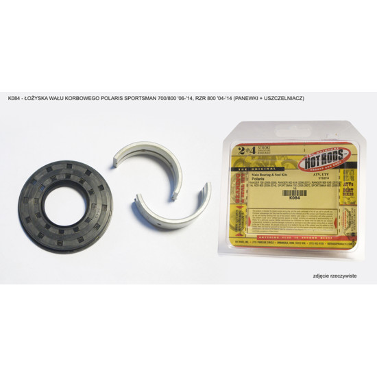 HOT RODS crankshaft bearings POLARIS SPORTSMAN 700/800 '06-'14, RZR 800 '04-'14 (PANEWKI + oil seal)
