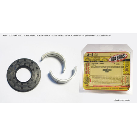 HOT RODS crankshaft bearings POLARIS SPORTSMAN 700/800 '06-'14, RZR 800 '04-'14 (PANEWKI + oil seal)