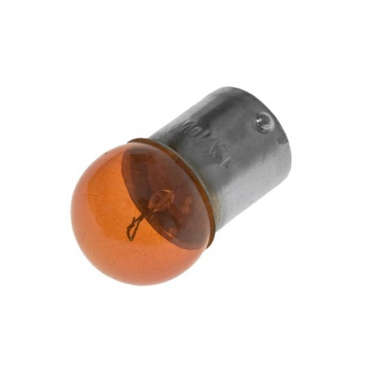Bulb BA15S 12V/10W, yellow