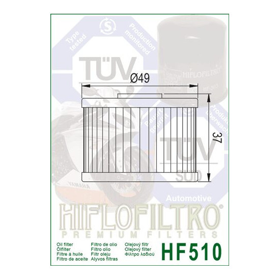 HIFLO alyvos filtras HF510 ROYAL ENFIELD HIMALAYAN 411 '18-'24, SCRAM 411 '22-'24
