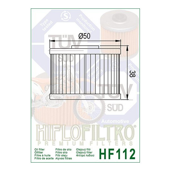 ALYVOS FILTRAS HIFLO HF112