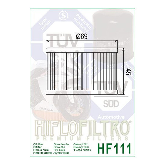 OIL FILTER HIFLO HF111