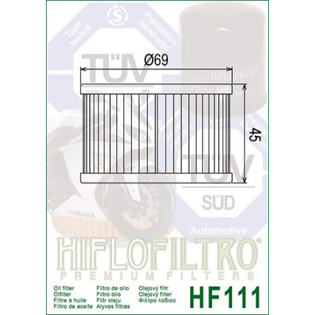 OIL FILTER HIFLO HF111