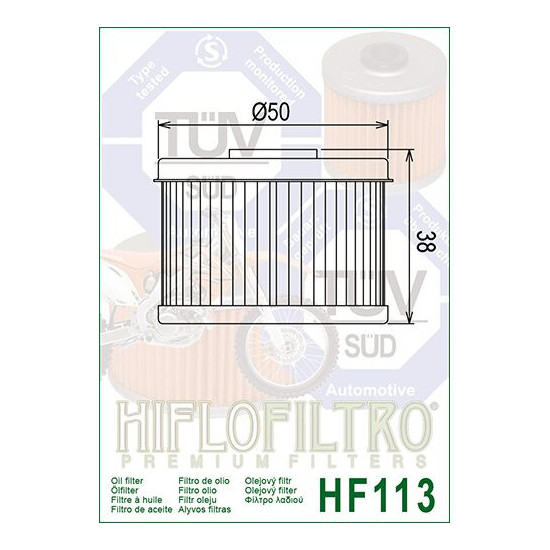 ALYVOS FILTRAS HIFLO HF113