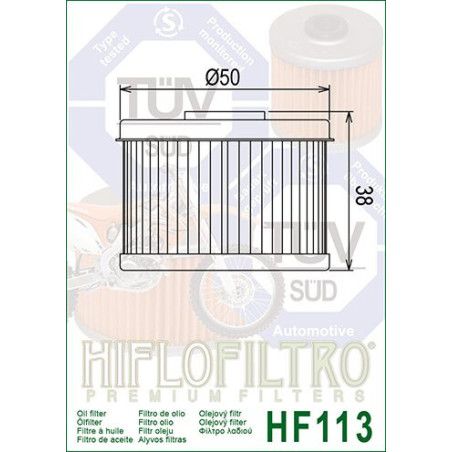 ALYVOS FILTRAS HIFLO HF113