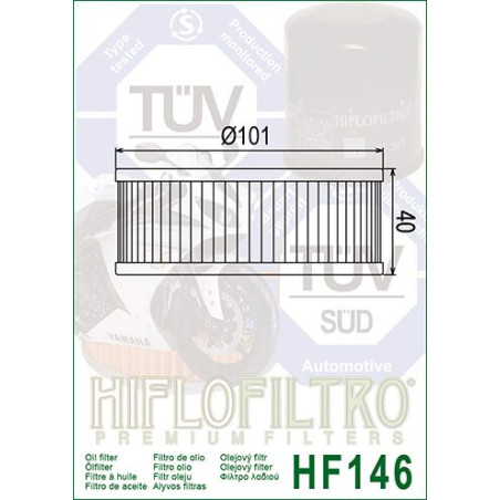 OIL FILTER HIFLO HF146