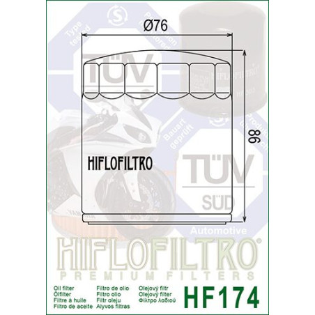 OIL FILTER HIFLO HF174B