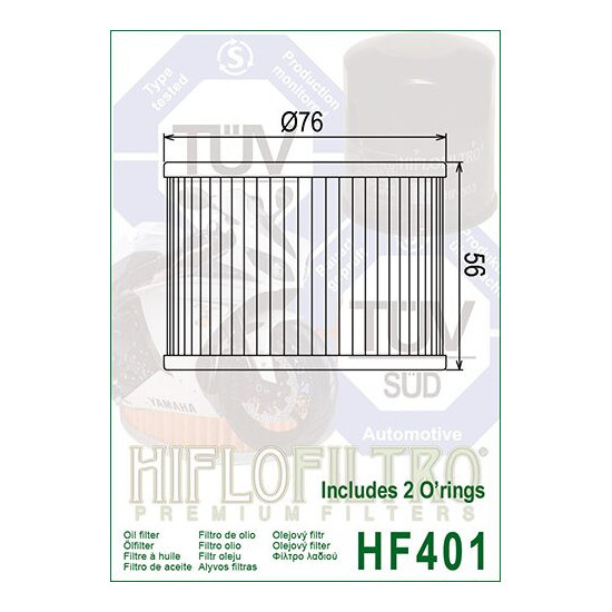 ALYVOS FILTRAS HIFLO HF401