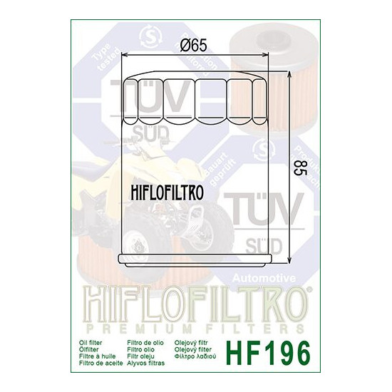 ALYVOS FILTRAS HIFLO HF196