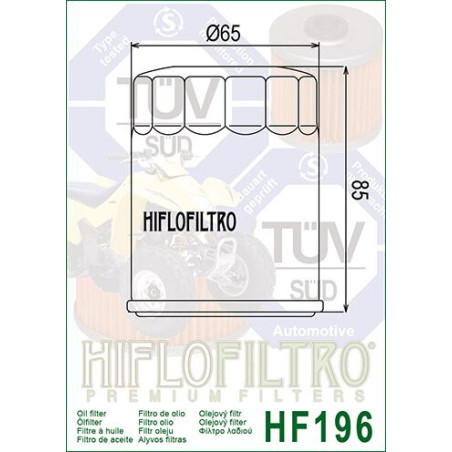 ALYVOS FILTRAS HIFLO HF196