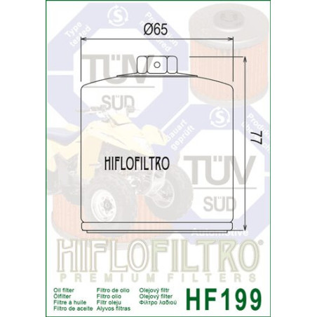ALYVOS FILTRAS HIFLO HF199