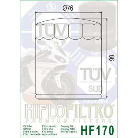 ALYVOS FILTRAS HIFLO HF170B