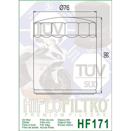 ALYVOS FILTRAS HIFLO HF171B