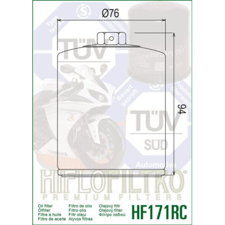 OIL FILTER HIFLO HF171C
