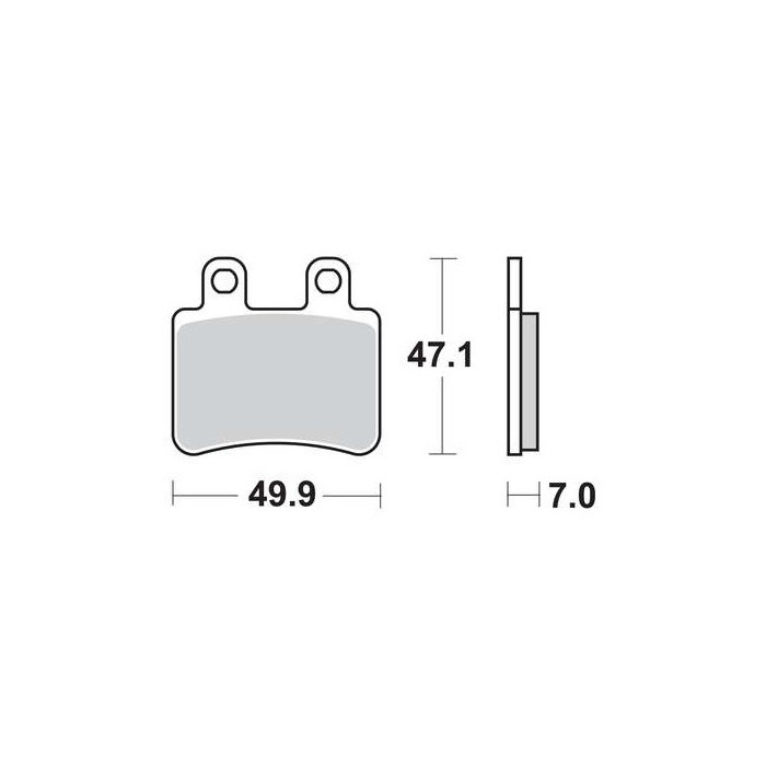 Derbi Senda DRD / Yamaha DT, XT brake pads