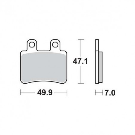 Derbi Senda DRD / Yamaha DT, XT brake pads