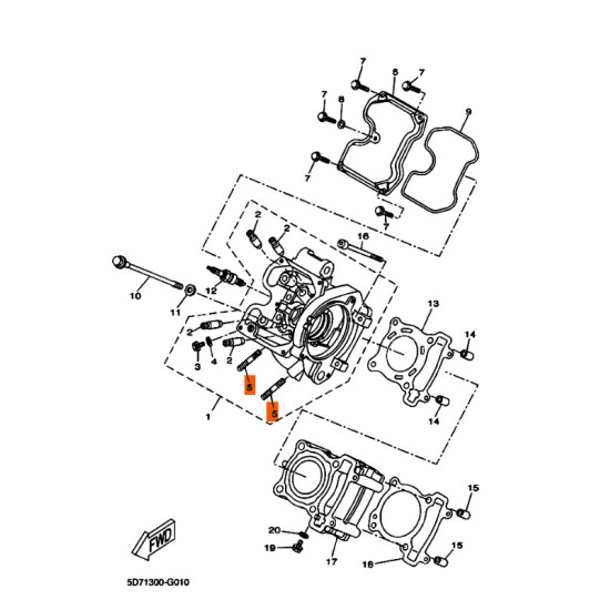 YAMAHA OEM, detalė NR. 5...
