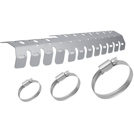 CROSSPRO exhaust protection 2T aluminum MODEL (EVO) 'ICE MATT' color gray