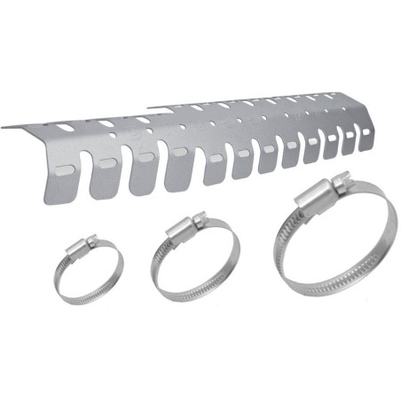 CROSSPRO exhaust protection 2T aluminum MODEL (EVO) 'ICE MATT' color gray
