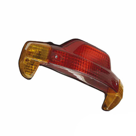 REAR LIGHT SCOOTER TEKNIX* FOR BOOSTER / BW'S 99- 03 RED WITH ORANGE INDICATORS (COMPLETE)