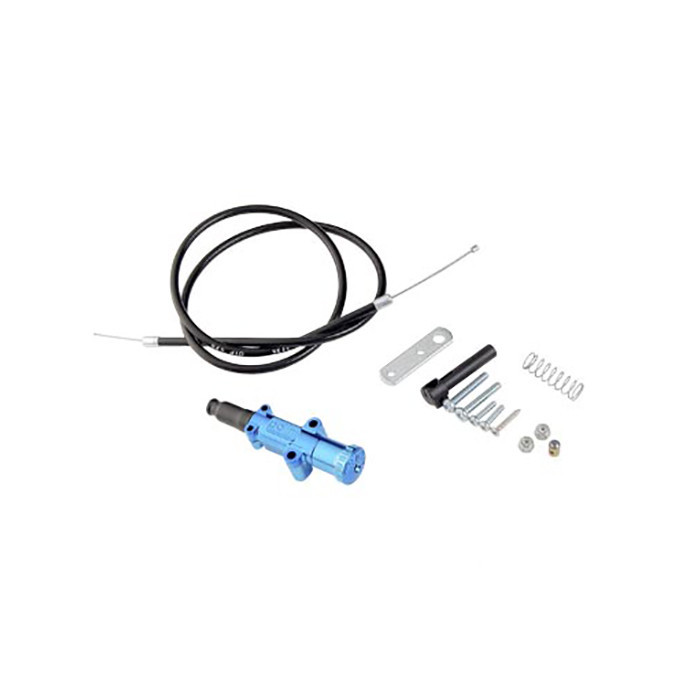 CHOKE PULL POLINI MANUAL WITH CABLE (COMPLETE) BLUE