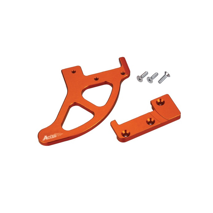 ACCEL aluminum rear brake disc protector KTM SX/SXF '04-'18, EXC/EXCF '04-'19 color orange