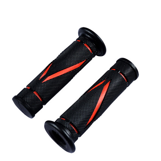 GRIPS TUN'R "ROADER" BLACK / RED (PAIR)