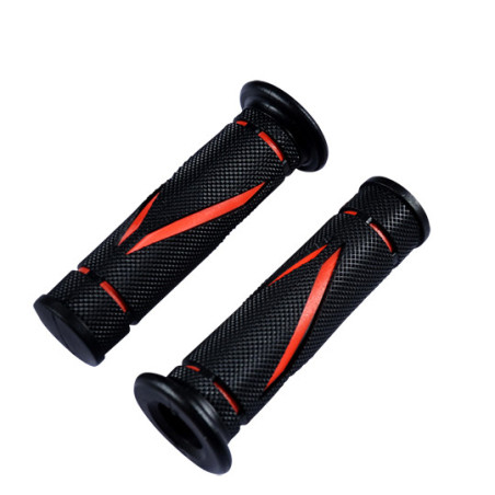 GRIPS TUN'R "ROADER" BLACK / RED (PAIR)