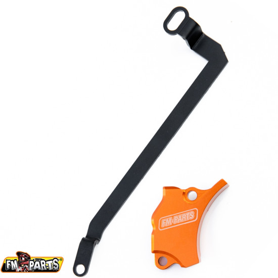 FM-PARTS clutch lever guard KTM 250/300/350/450 '17-'22 color orange