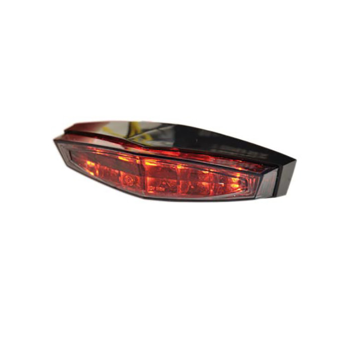 REAR LIGHT UNIVERSAL TUN'R SMOKED 6 LEDS EC APPROVED