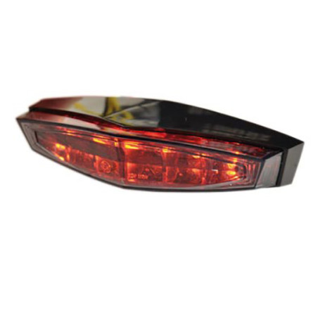 REAR LIGHT UNIVERSAL TUN'R SMOKED 6 LEDS EC APPROVED