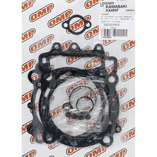 JR (OMP) TOP-END gaskets KAWASAKI KXF 450 '09-'14 (metal gasket under the cylinder)