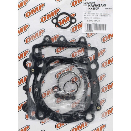 JR (OMP) TOP-END tarpinės KAWASAKI KXF 450 '09-'14 ( metalinė tarpinė po cilindru )