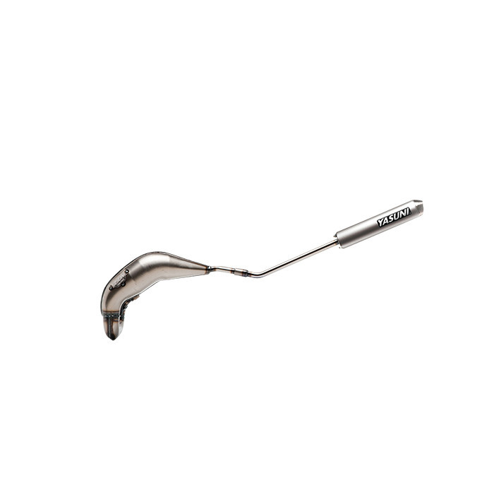 EXHAUST MOTO 50cc YASUNI CROSS FOR DERBI SENDA R / SM 00- SIL MAX ALU (2 PARTS) - HIGH LEFT
