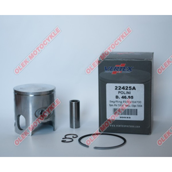 VERTEX piston POLINI, YAMAHA, MBK 47.00mm nicosil (rings 53012004700 X 1 pc.) - withdrawn from sale