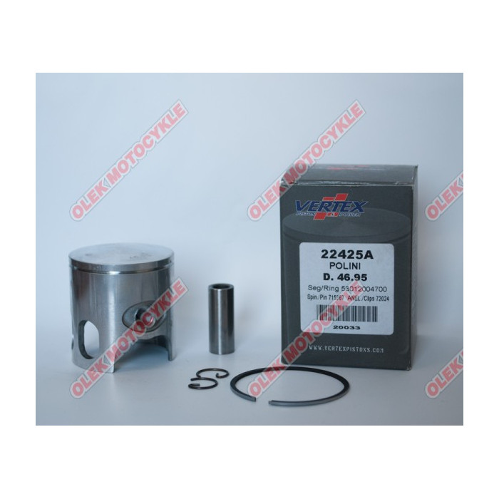 VERTEX Piston Polini, Yamaha, MBK 47,00mm Nicosia (rings 53012004700 x 1 pc) - Removed from the trade
