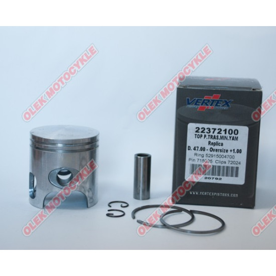 VERTEX piston TOP PERFORMANCES,MINARELLI 47.00 mm (+1.00 mm) pin 10mm