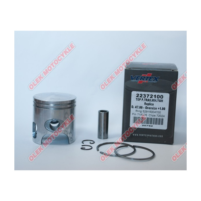 VERTEX piston TOP PERFORMANCES,MINARELLI 47.80 mm (+1.40 mm) pin 10mm