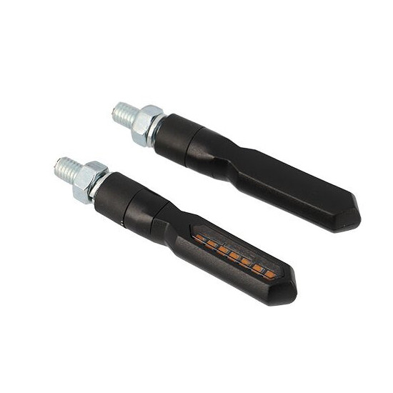 INDICATOR BLACKWAY QUASAR LED BLACK(PAIR) - EC ROAD APPROVED