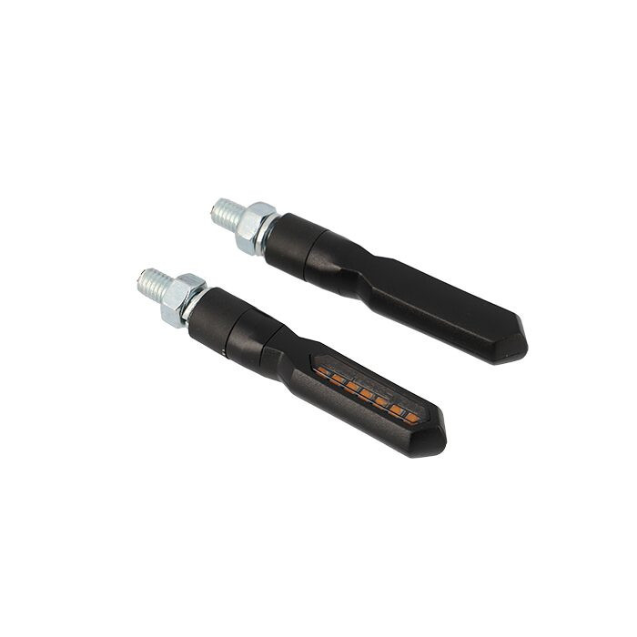 INDICATOR BLACKWAY QUASAR LED BLACK(PAIR) - EC ROAD APPROVED