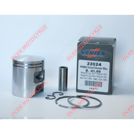 VERTEX stūmoklis HONDA KYMCO (žiedai 53015004125 X 1, 52715004125 X 1)