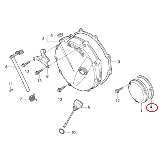 ATHENA gasket RIGHT COVER engine HONDA CB 750 SEVEN FIFTY '92-'03, CBX 750 '84-'95, CBR 1000F '87-'93