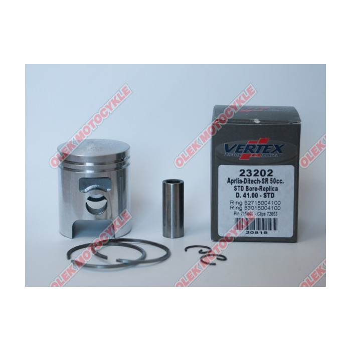 VERTEX stūmoklis APRILIA DITECH 50 41,50 mm (+0,50 mm)